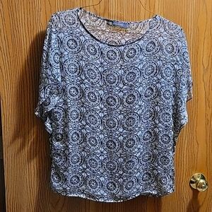 Outback Red, semi sheer blouse